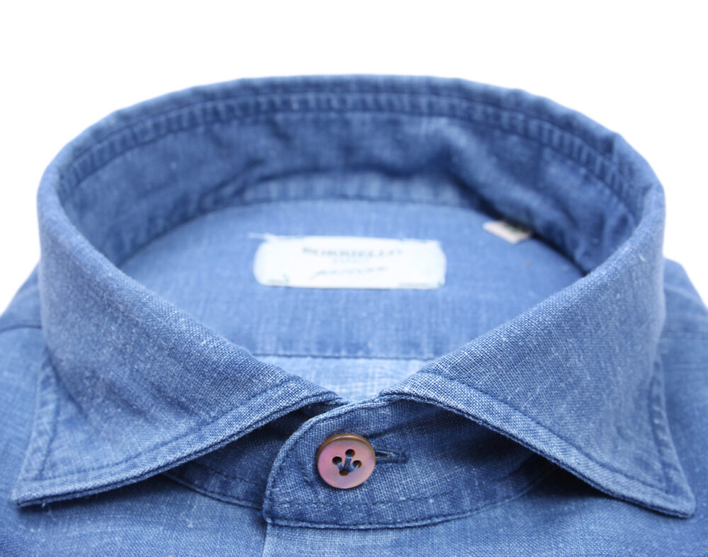 Camicia washed azzurra - immagine 2