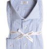 Camicia riga bianca e blu