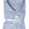 Camicia riga bianca e blu