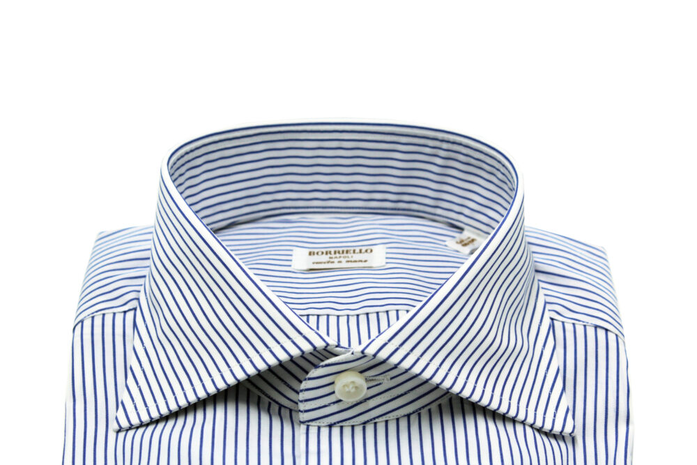 Camicia riga bianca e blu - immagine 2