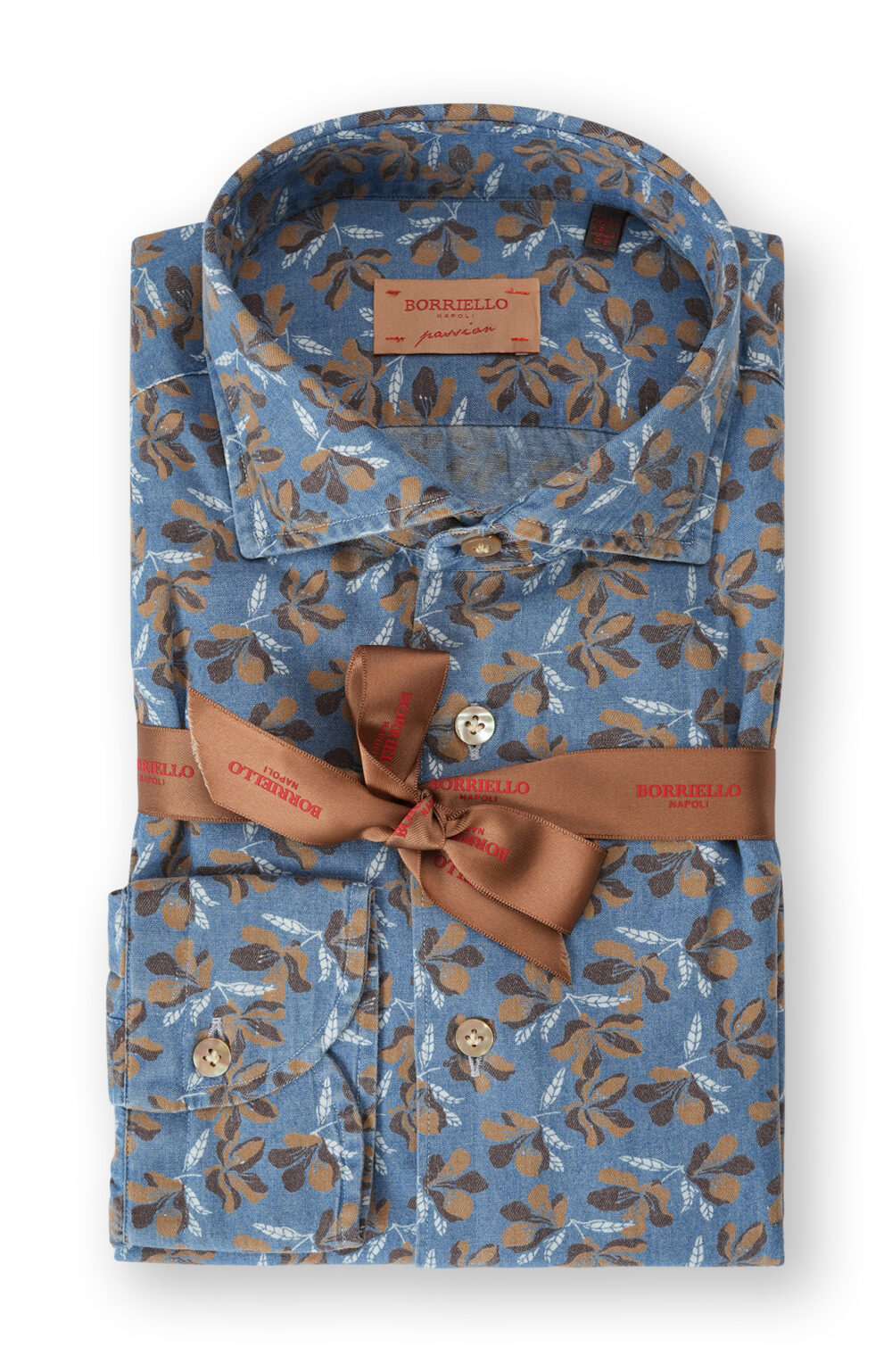 Camicia denim stampata