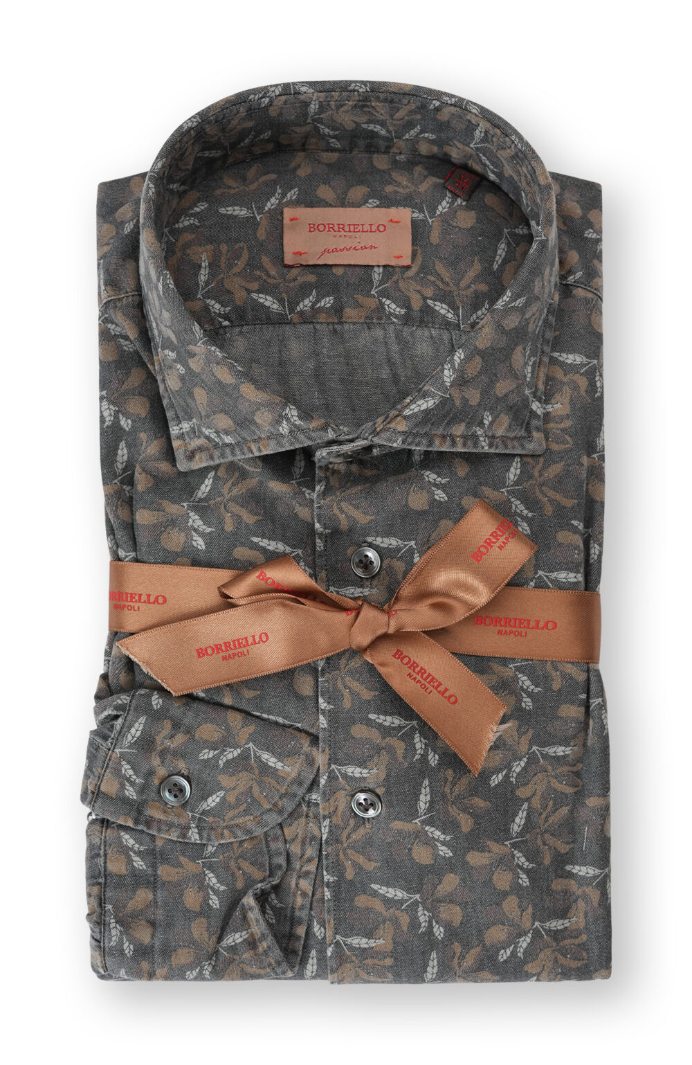 Camicia denim stampata